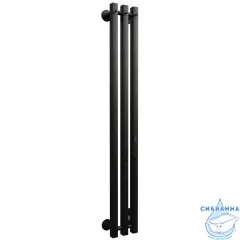 Полотенцесушитель электрический Toni Arti Siena pulsante  3П 130x1200 черный матовый