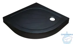 Поддон из литьевого мрамора Ravak Elipso Pro 90x90 черный XA237701010BM