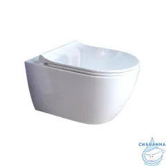 Унитаз подвесной безободковый Aquatek Поларис AQ0700-01 (с сиденьем Soft Close (микролифт)