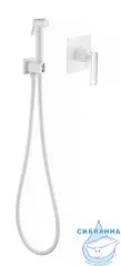 Встраиваемый смеситель с гигиеническим душем Timo Torne 4389/00-16SM (хром/белый)