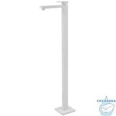 Смеситель для раковины напольный  ABBER Daheim AF8241W  (белый матовый)