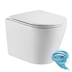 Унитаз подвесной безободковый Calypso CS53UQ-OK с сиденьем Soft Close (микролифт)