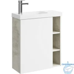 Корпус тумбы под раковину Aqwella Alba 60 L ALB0106LLS подвесной Камень натуральный