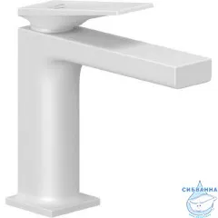  Смеситель для раковины Kludi Decus EcoPlus 542895375 (с донным клапаном) (белый матовый)