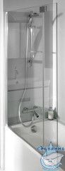 Шторка для ванны Jacob Delafon Bain Douche NEO 112 см E4930-GA профиль хром, стекло прозрачное